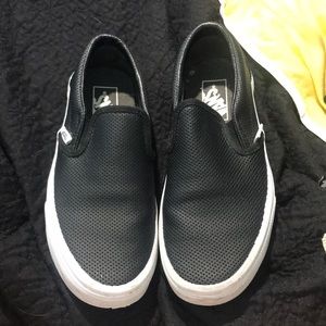 Black Leather vans